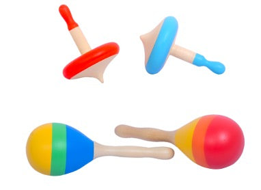 Baby Rattle & Spin Top